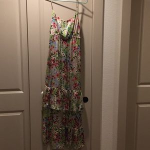 Floral maxi dress.